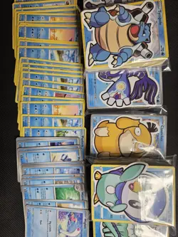 50x Water Type Bulk Lot Pokemon Cards + 1 V Or Ex And More! - Image 1