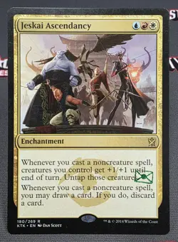 MTG Jeskai Ascendancy- STAMPED -Khans of Tarkir Magic the Gathering Card #180 - Image 1