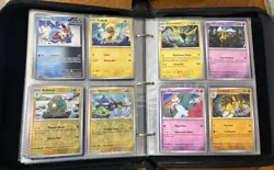 Huge Pokemon Card Lot - with binder - 202 cards - no duplicates - Image 1