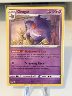 Gengar 66/196 Lost Origin Rare Pokemon Card Pokemon TCG 066/196 - Image 1