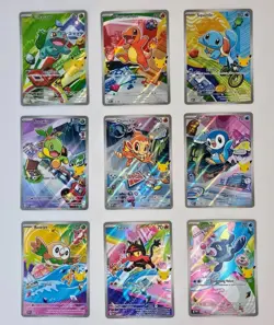 Pokemon TCG First Partner ILLUSTRATION COLLECTION 9 CARD SET Series 1 Promo - Image 1