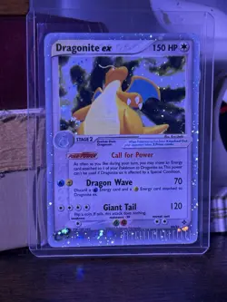 Dragonite ex #90/97 Ultra Rare Holofoil light-mod play Pokemon tcg card - Image 1