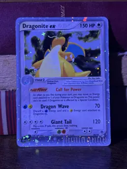 Dragonite ex #90/97 Ultra Rare Holofoil light-mod play Pokemon tcg card - Image 2