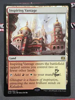 MTG Inspiring Vantage- STAMPED/DAMAGED -Kaladesh Magic the Gathering Card #246 - Image 1