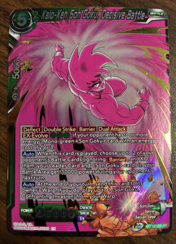 Kaio-Ken Son Goku Decisive Battle BT15 SR Foil Dragon Ball Super Card Game - NM - Image 1
