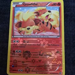 Pokemon TCG Growlithe RC4/RC25 Legendary Treasures 2013 Radiant Collection Card - Image 1