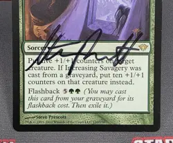 MTG Increasing Savagery- Signed -Dark Ascension Magic the Gathering Card #120 - Image 4