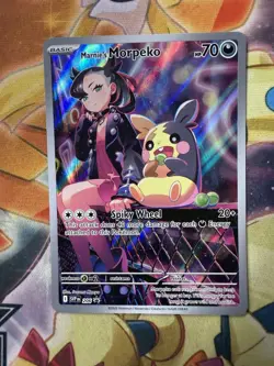 Marnie’s Morpeko Holo Rare SV: Scarlet & Violet Promo Cards 206 NM - Image 1