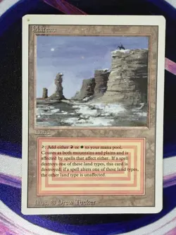 PLATEAU Revised Edition Dual Land 1994 Magic the Gathering MTG - Image 1