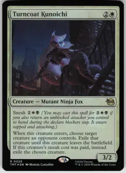 MTG Turncoat Kunoichi Foil NM TMNT Magic 26 - Image 1