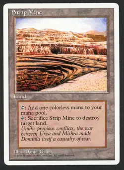 ***Strip Mine*** MTG Alternate 4th Edition Magic Kid Icarus - Image 1