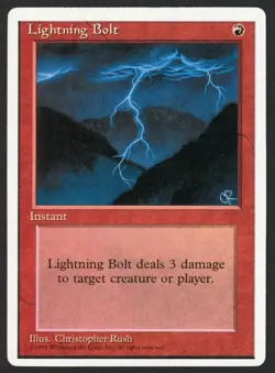 ***Lightning Bolt*** MTG Alternate 4th Edition Magic Kid Icarus - Image 1