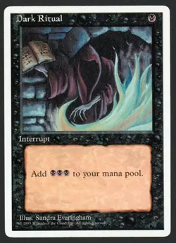***Dark Ritual*** MTG Alternate 4th Edition Magic Kid Icarus - Image 1