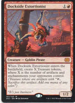 MTG: Double Masters 2022: Dockside Extortionist: Lightly Played Condition - Image 1