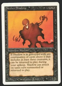 ***Nether Shadow*** MTG Revised Magic Kid Icarus - Image 1