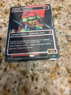 Raphael, the Muscle (0091) (Borderless Surge Foil) TMNT Ninja Turtles Pixel Foil - Image 4
