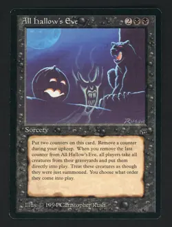 1994 MTG Magic The Gathering Legends All Hallow's Eve - Image 1