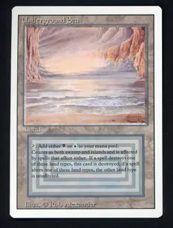 1994 MTG Magic The Gathering Revised Edition Underground Sea - Image 1