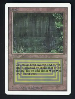 1994 MTG Magic The Gathering Unlimited Edition Bayou - Image 1