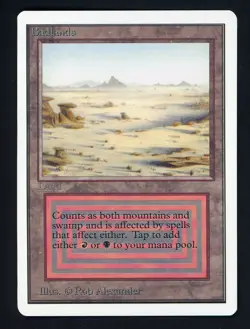 1994 MTG Magic The Gathering Unlimited Edition Badlands - Image 1