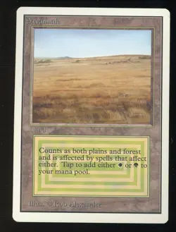 1994 MTG Magic The Gathering Unlimited Edition Savannah - Image 1