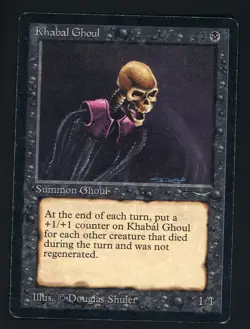1993 MTG Magic The Gathering Arabian Nights Khabal Ghoul - Image 1