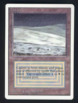 1994 MTG Magic The Gathering Unlimited Edition Tundra - Image 1