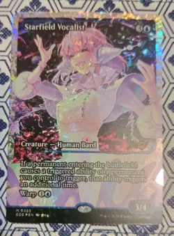 Starfield Vocalist (Showcase) Edge of Eternities Fracture Foil NM MTG 385 - Image 3