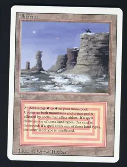 1994 MTG Magic The Gathering Revised Edition Plateau - Image 1