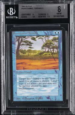 1993 MAGIC: THE GATHERING ALPHA PHANTASMAL TERRAIN C BGS 8 - Image 1