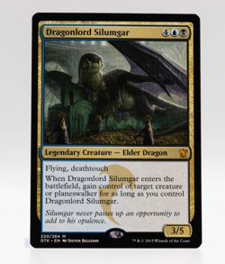 Dragonlord Silumgar Dragons of Tarkir Mythic MTG Near Mint - Image 1