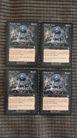 Magic: the Gathering / MtG Diabolic Tutor x4 Odyssey - Image 1