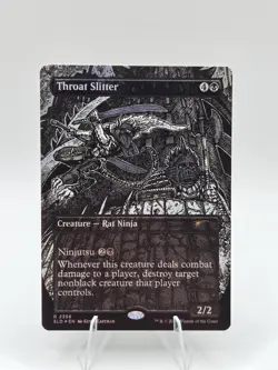 Throat Slitter FOIL MTG Kevin Eastman TMNT Secret Lair Near Mint - Image 1