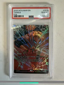 Tangle 0038 Foil Spiderman Mtg PSA 10 Spider-Man Magic The Gathering MTG - Image 1