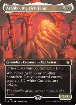 2024 Magic: The Gathering Foundations Arahbo, the First Fang #294 - Image 1