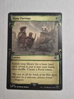 Many Partings (Showcase Scrolls) Universes Beyond: the Lord of the Rings - Image 1