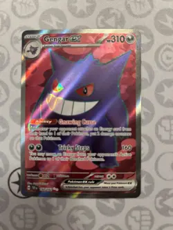 Pokemon Gengar EX TCG Full Art Ultra Rare Holo Card Temporal Forces 193/162 - Image 1