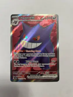 Pokemon Gengar EX TCG Full Art Ultra Rare Holo Card Temporal Forces 193/162 - Image 3