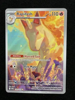 Pokemon TCG Rapidash 189/182 Illustration Rare Holo Sv10 Destined Rivals - Image 1