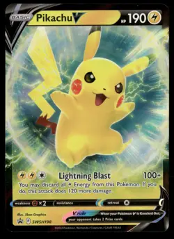 Pikachu V - SWSH: Sword & Shield Promo Cards SWSH198 Pokemon TCG - Image 1
