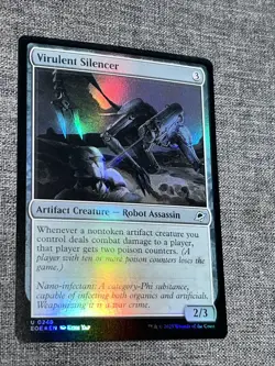 MTG Edge of Eternities FOIL U Virulent Silencer 0248 NM - Image 1