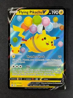 2021 Pokemon FLYING PIKACHU V #006/025 Celebrations Holo Ultra Rare ENG (B) - Image 1