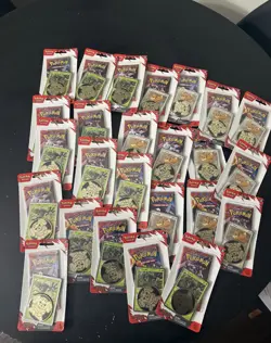 Pokemon TCG Destined Rivals Checklane Blister Pack Zarude Eevee Promo Lot Of 25! - Image 1