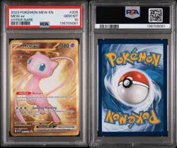 2023 POKEMON MEW EN-151 HYPER RARE #205 MEW EX PSA 10 - Image 3
