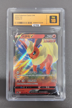 Flareon V 020/132 Holo Pokemon S-Chinese SWSH Nine Colors Gathering CS4aC - Image 1