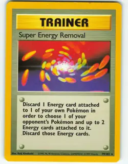 Super Energy Removal - 79/102 Base Set - Pokemon TCG - 1999 - Image 1