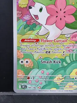 Pokemon TCG Shaymin 185/182 Destined Rivals Illustration Rare Near Mint FREEPOST - Image 4