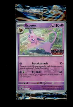 Pokemon Best Buy Exclusive Obsidan Flames 086/197 Espeon Reverse Holo Sealed - Image 1