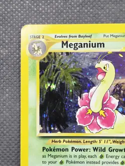 Meganium 10/111 Holo Rare (2000) Neo Genesis WoTC TCG Vintage Pokemon - Image 3