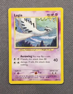 2001 Pokemon Neo Revelation Lugia 20/64 Rare TCG Vintage WoTC - Image 1